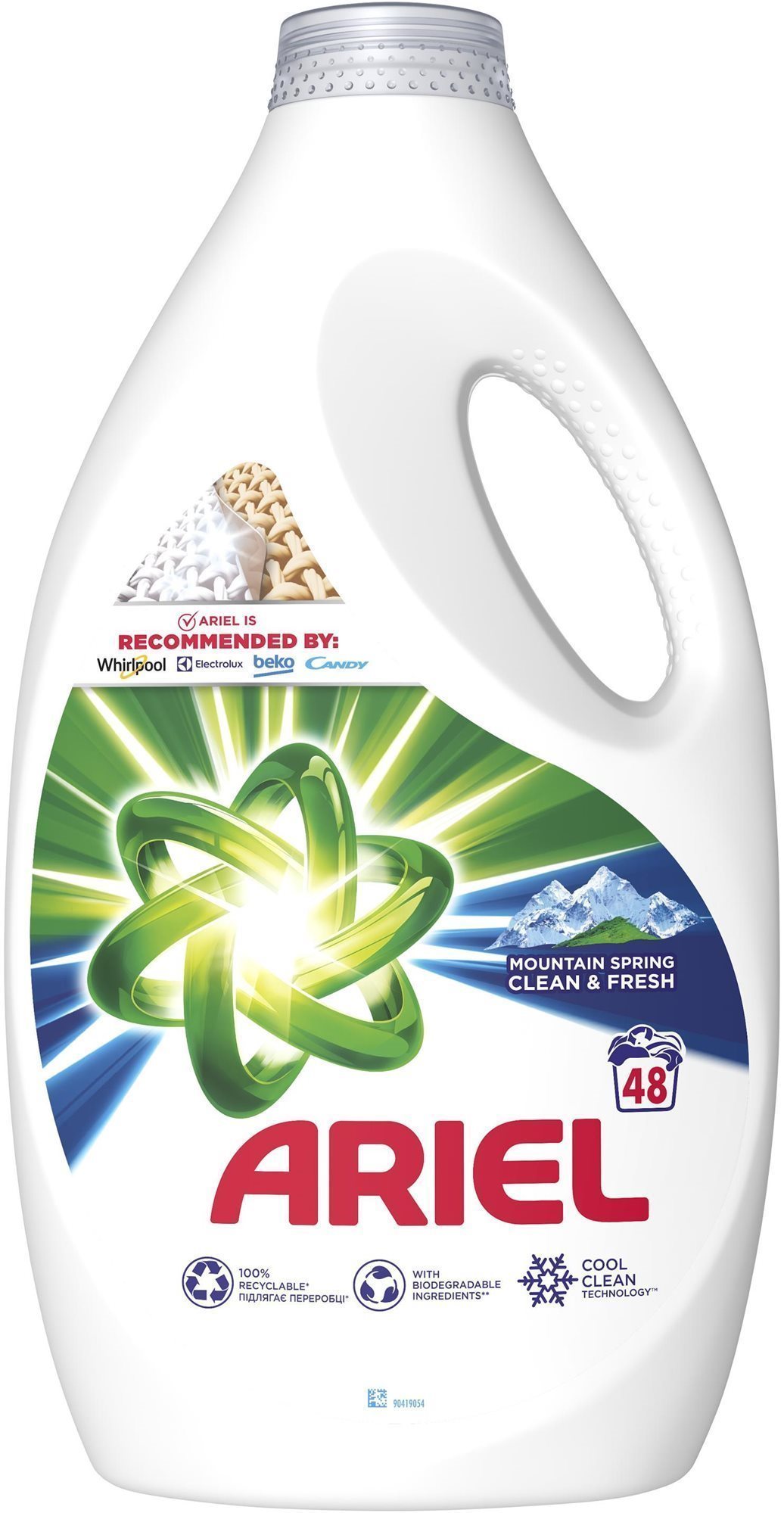 ARIEL Mountain Spring 2,4 l (48 mosás) Mosógél