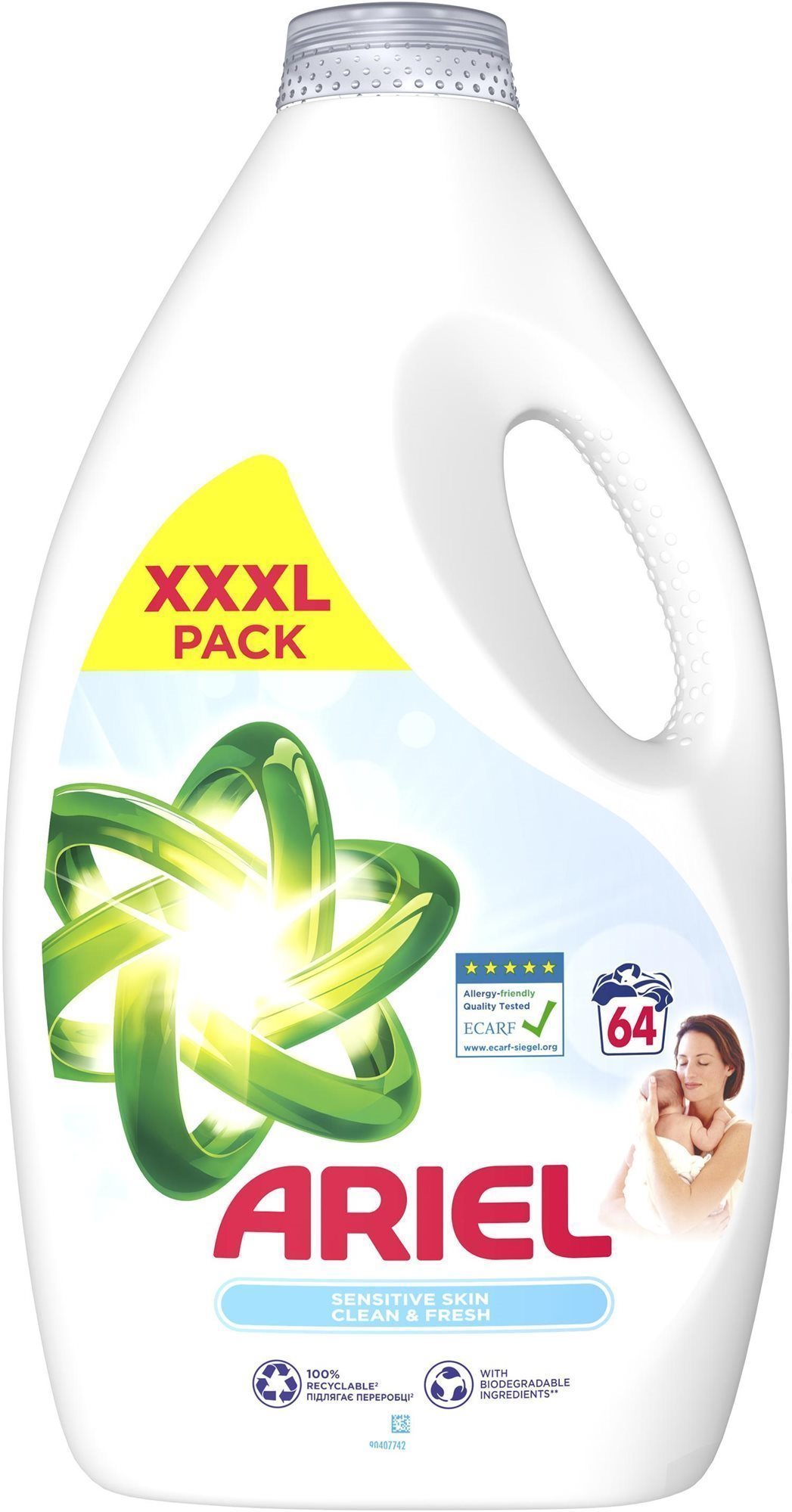 ARIEL Sensitive 3,2 l (64 praní) Prací gél