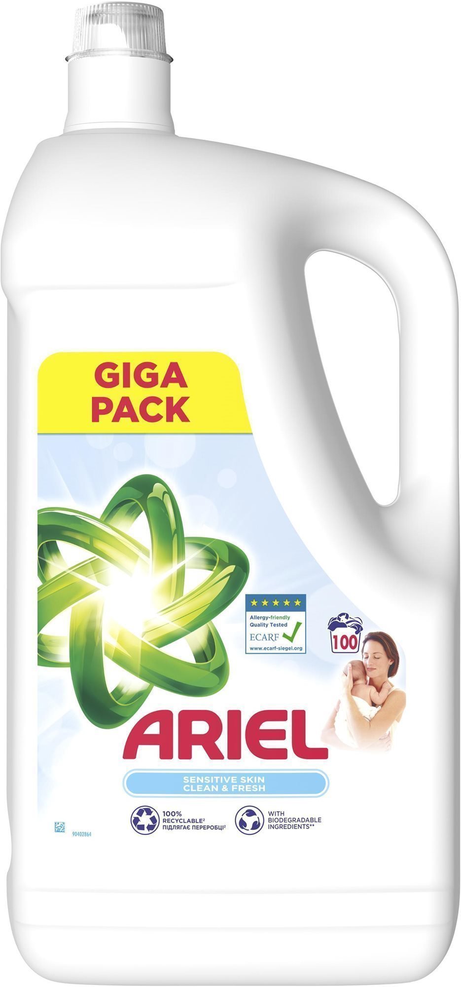 ARIEL Sensitive 5 l (100 praní) Prací gél