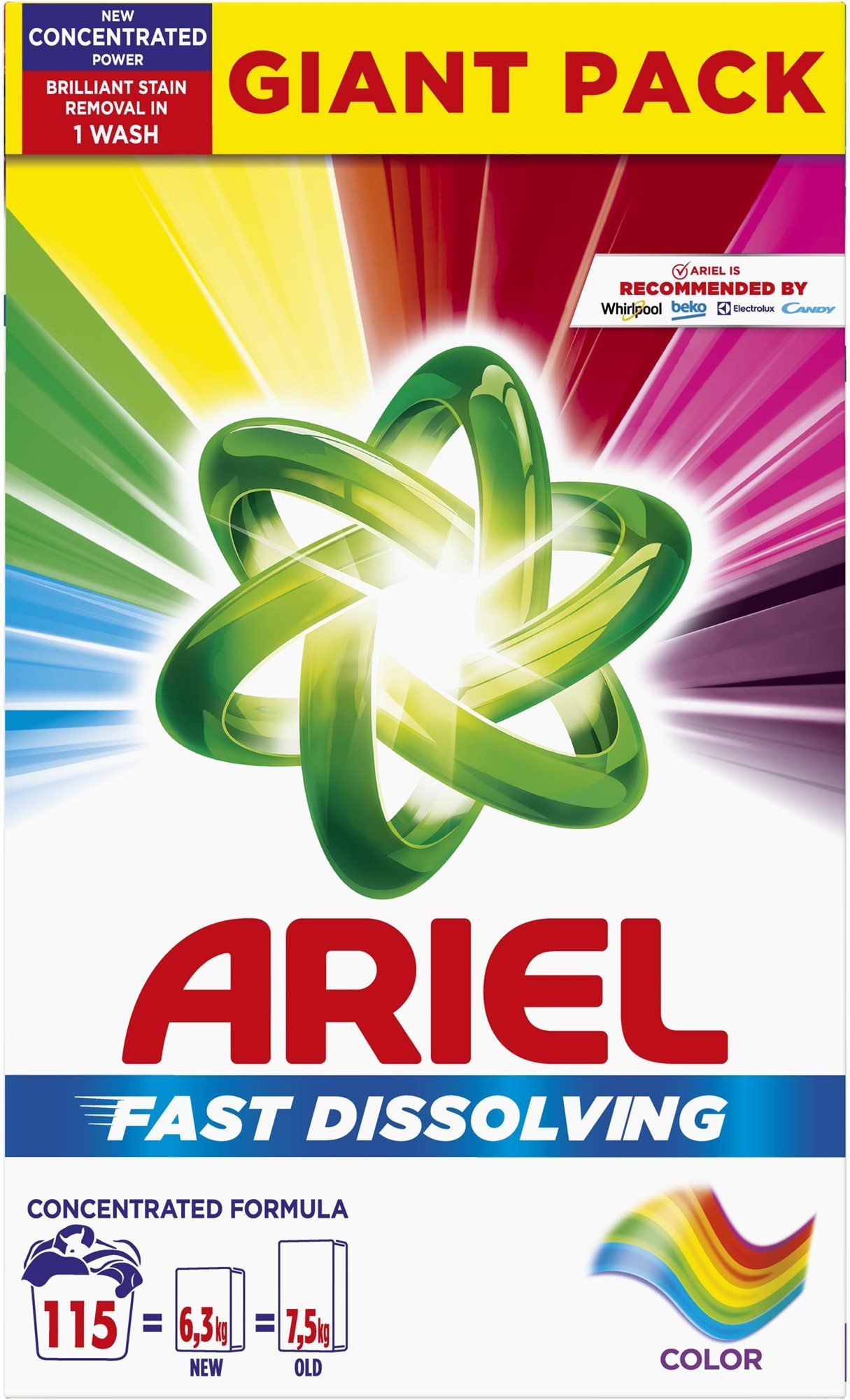 ARIEL Color 6,3 kg (115 mosás) Mosószer