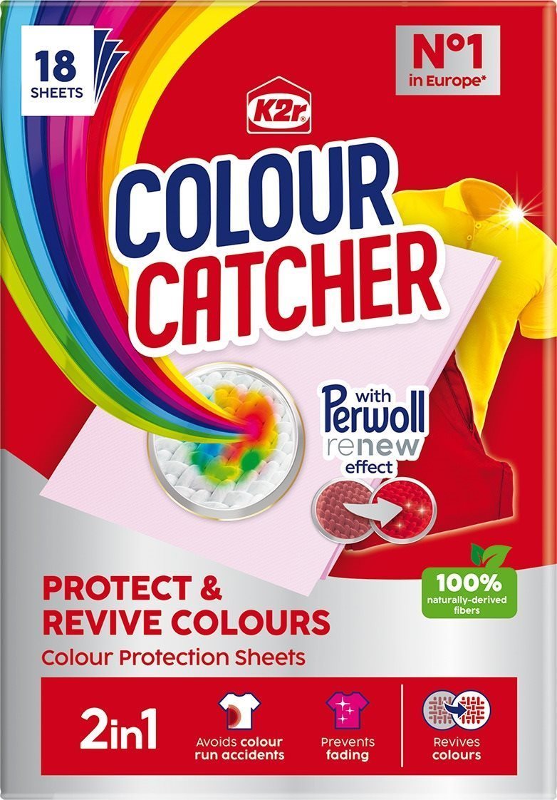 K2R Colour Catcher 2in1 Protect & Revive Colours 18 db Színfogó kendő