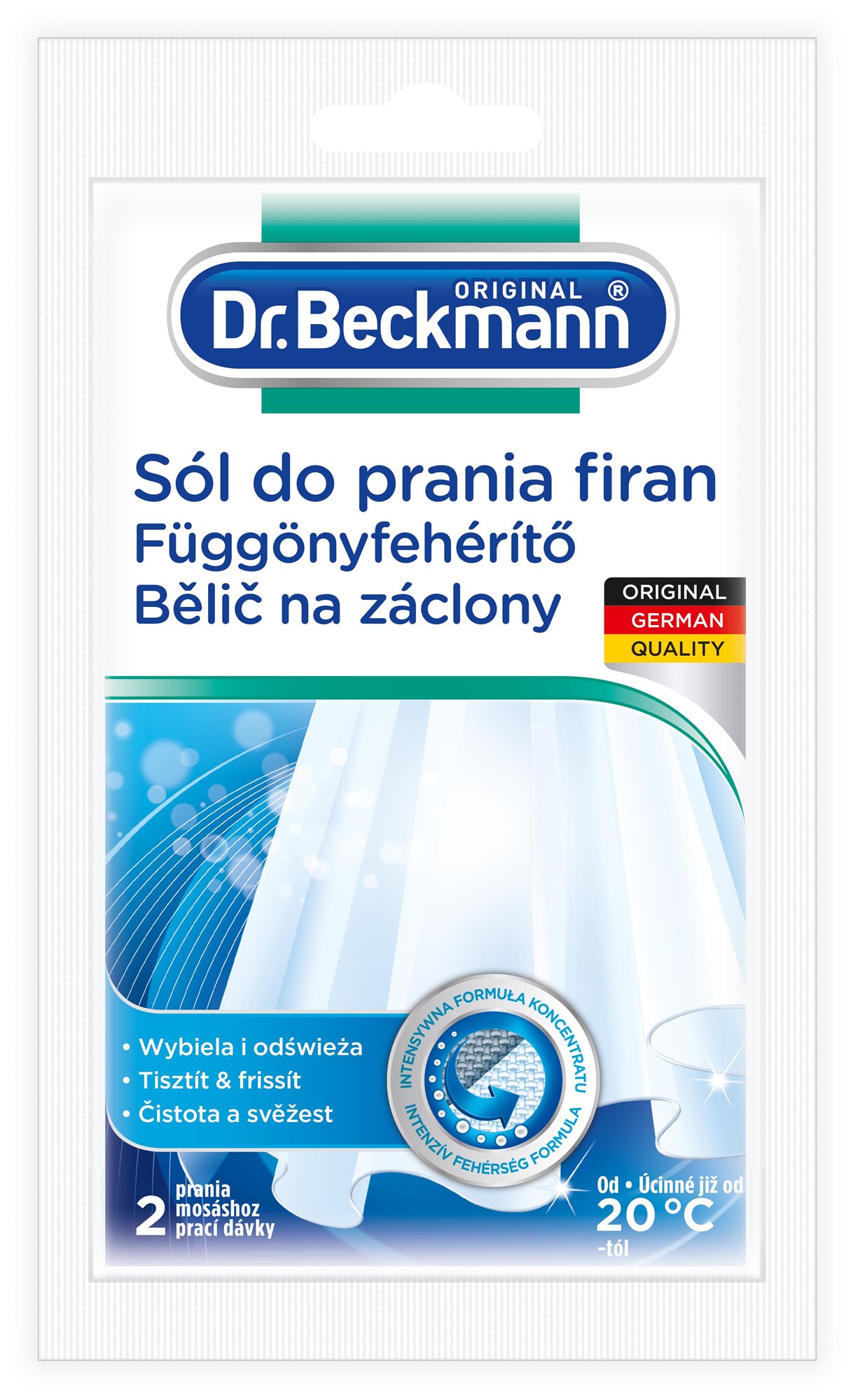 DR. BECKMANN bielidlo na záclony 80 g Bielidlo na bielizeň