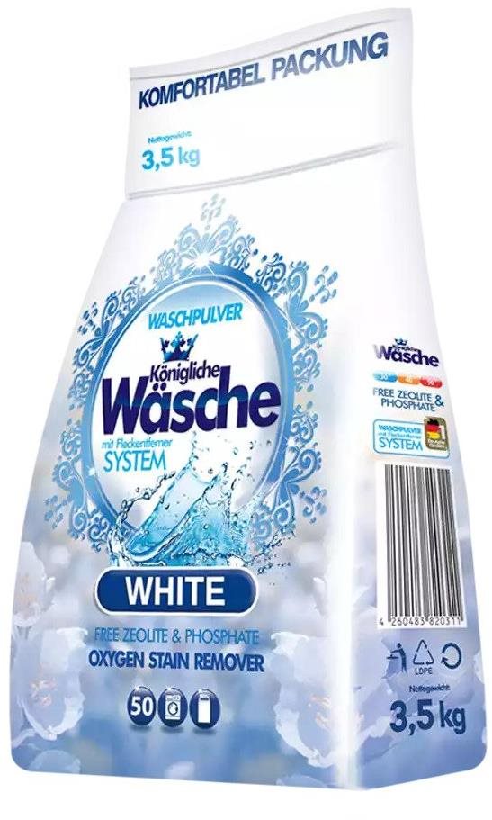 KÖNIGLICHE WÄSCHE White 3,5 kg (50 praní) Prací prášok