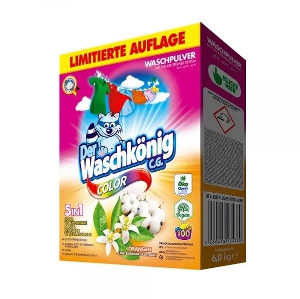 WASCHKÖNIG Orangen Und Baumwollextrakt Color 6 kg (100 mosás)...