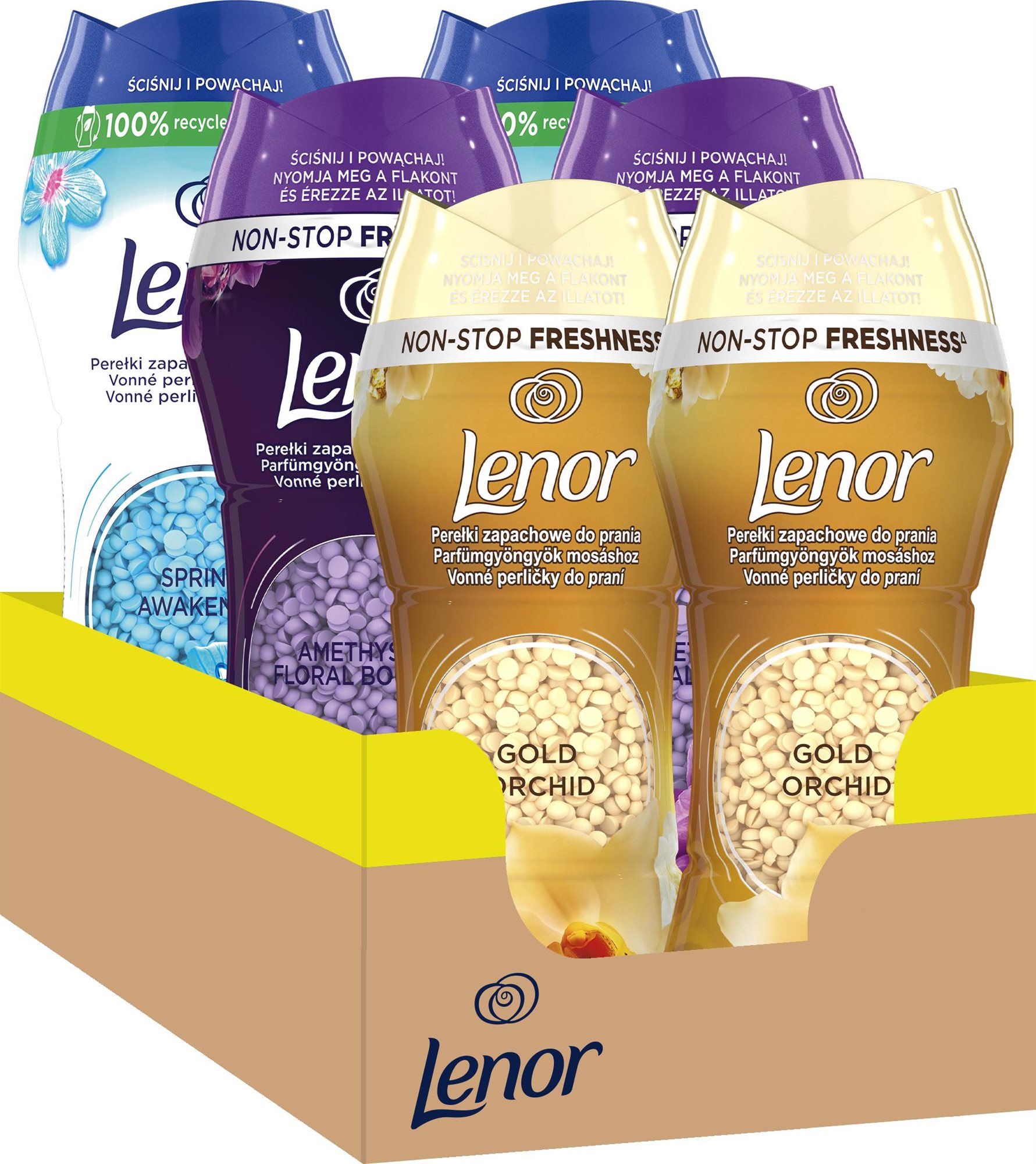 LENOR Mixpack 6× 140 g (60 praní) Guličky do práčky