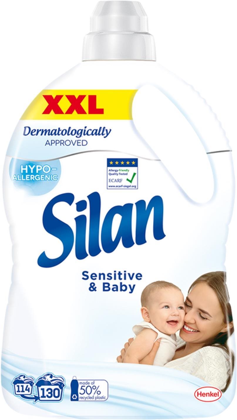 SILAN Sensitive & Baby 2,86 l (130 praní) Aviváž