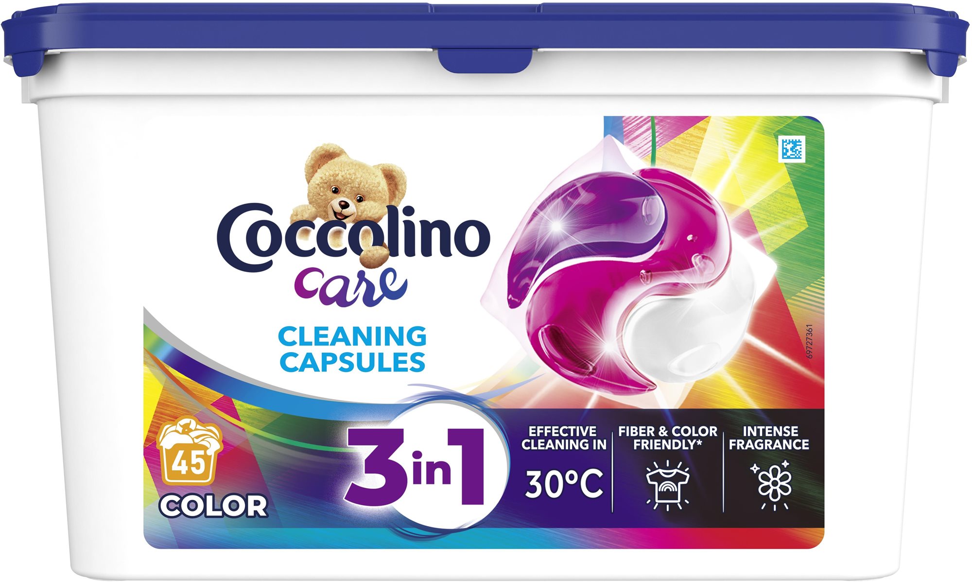 COCCOLINO Care Color 45 ks Kapsuly na pranie