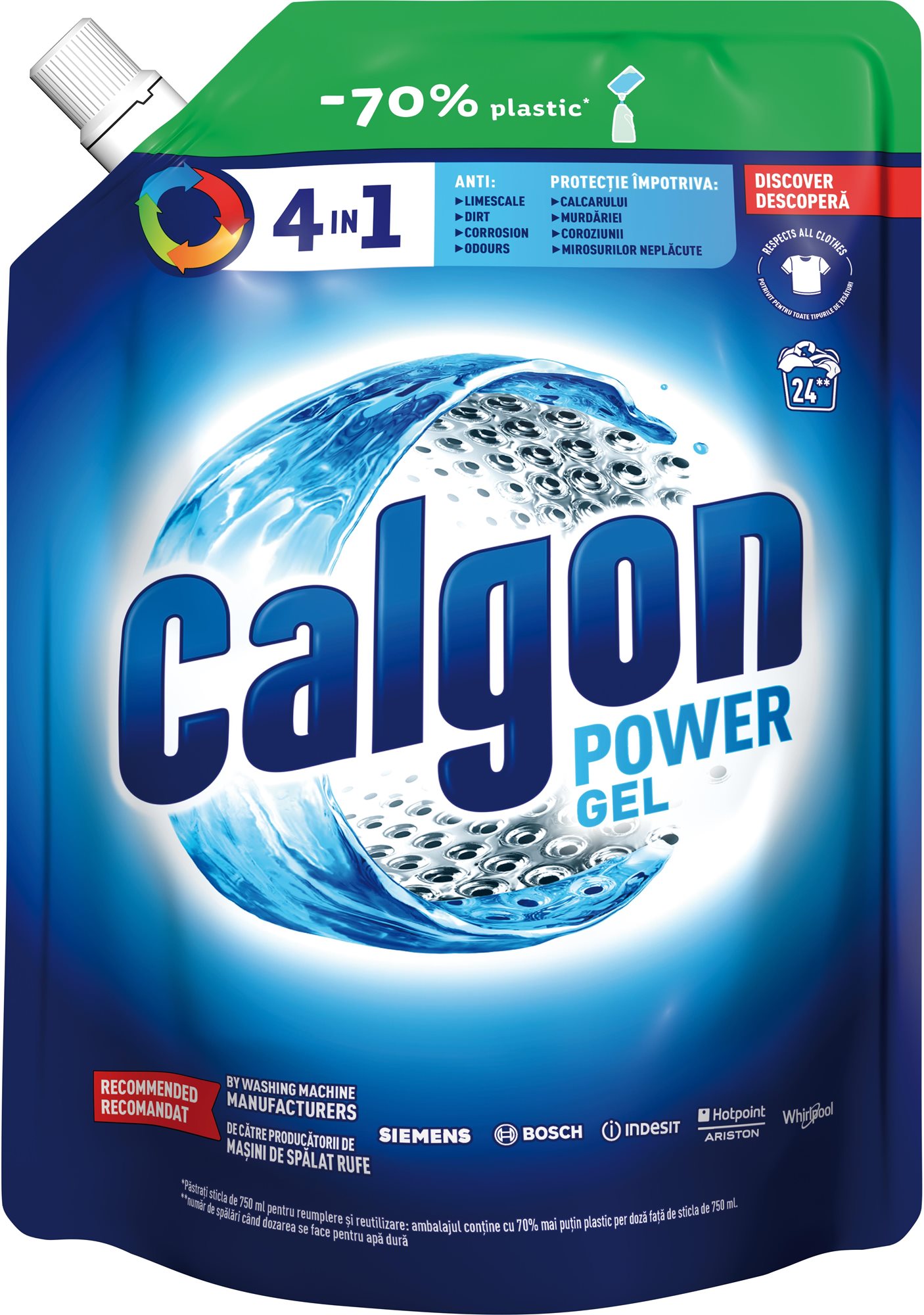 CALGON 4v1 Power gél náplň 1,2 l Zmäkčovač vody