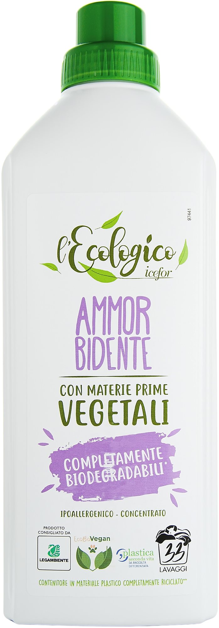 ICEFOR L'Ecologico Ammorbidente 1 l (33 praní) Ekologická aviváž