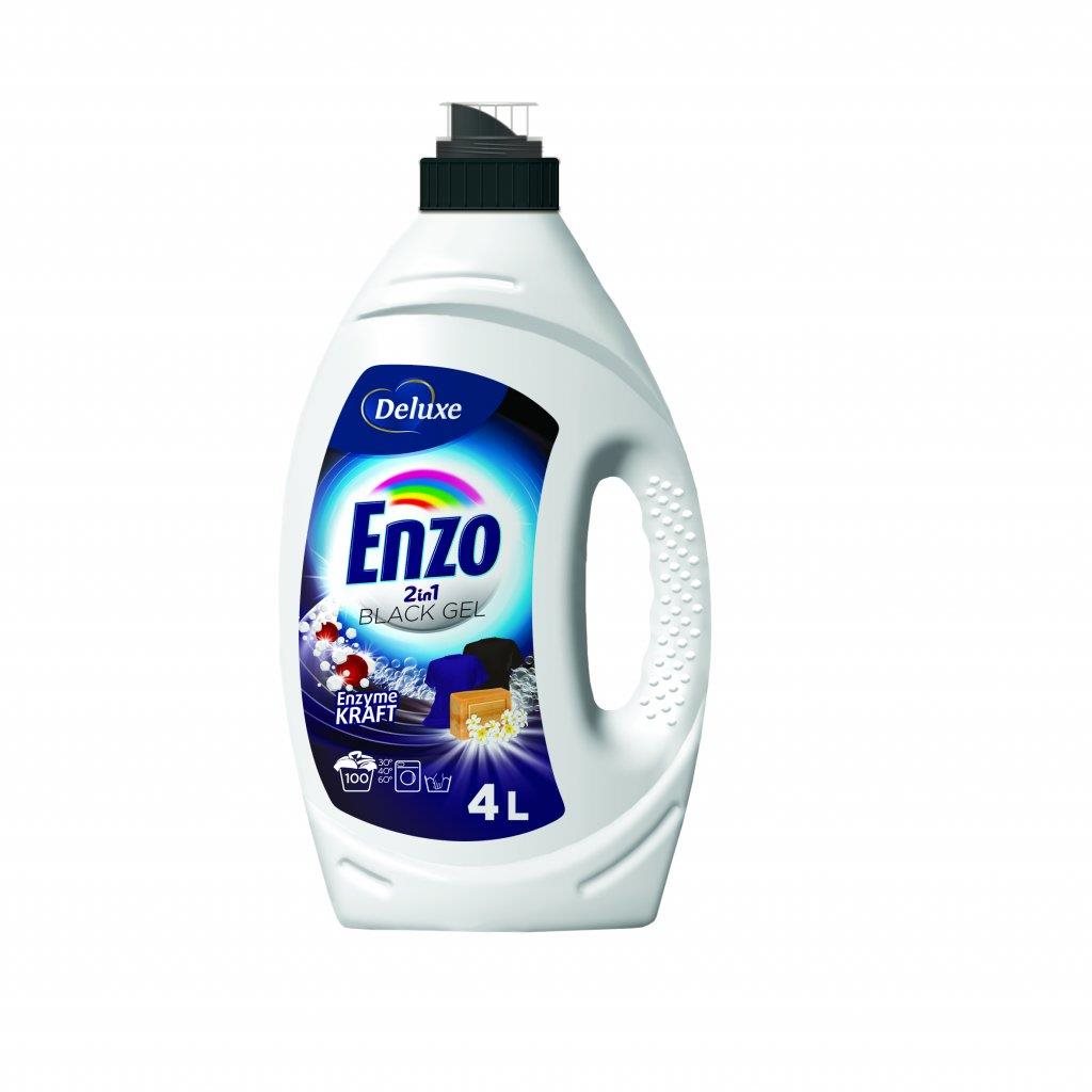 DELUXE Enzo 2in1 Black - 4l, 100 mosás Mosógél