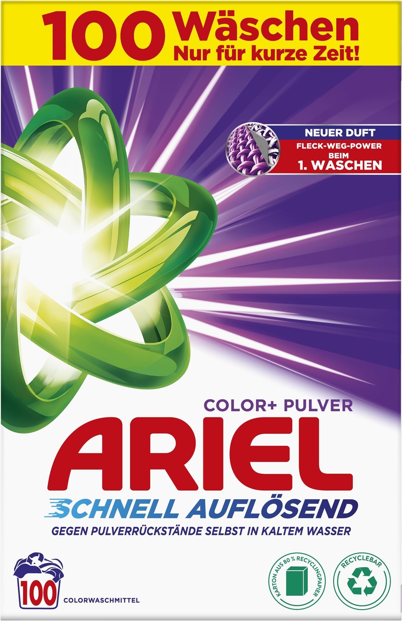 ARIEL Color+ 6 kg (100 praní) Prací prášok