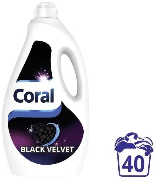 CORAL Black Velvet, 2l, 40 mosás Mosógél