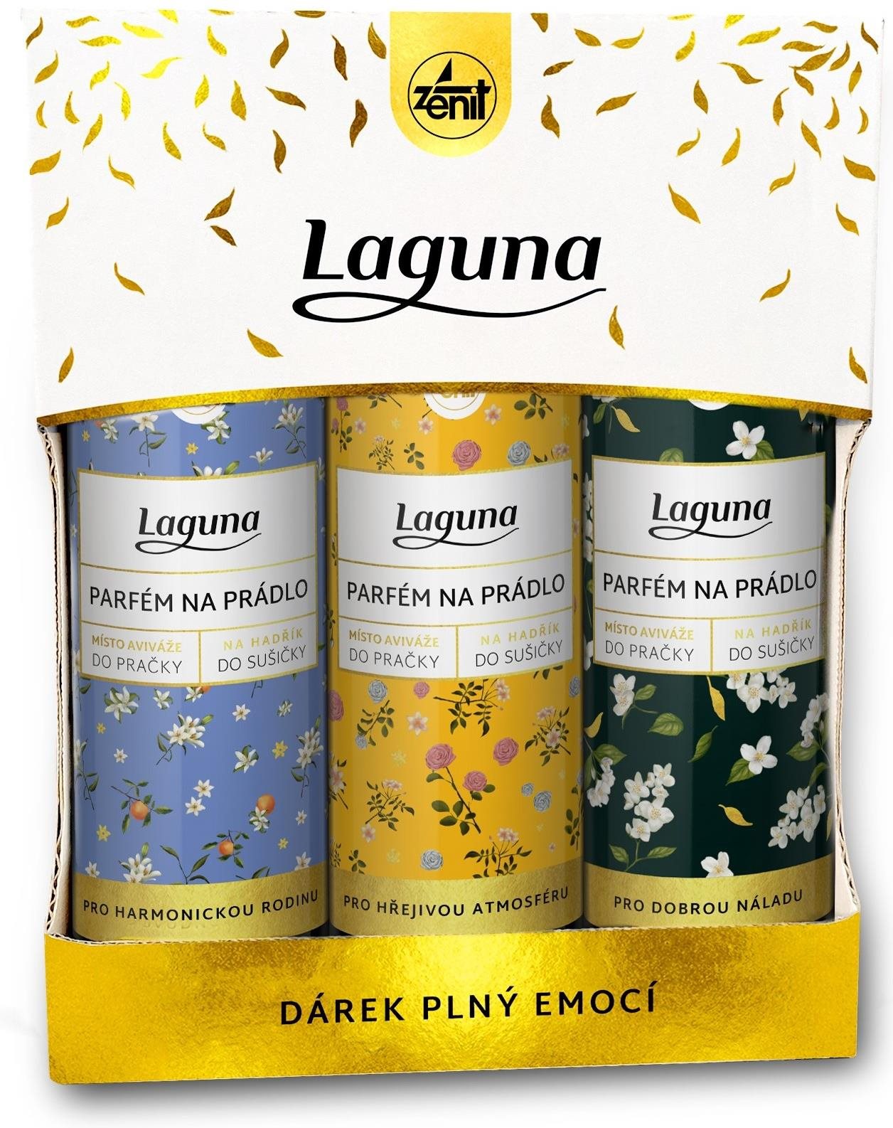 LAGUNA darčekový balíček parfumov rodina 3× 300 ml Parfum do práčky