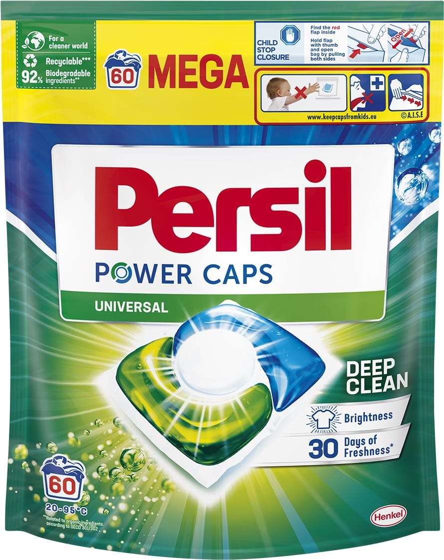 PERSIL Power Caps univerzális mosókapszula 60 db Mosókapszula