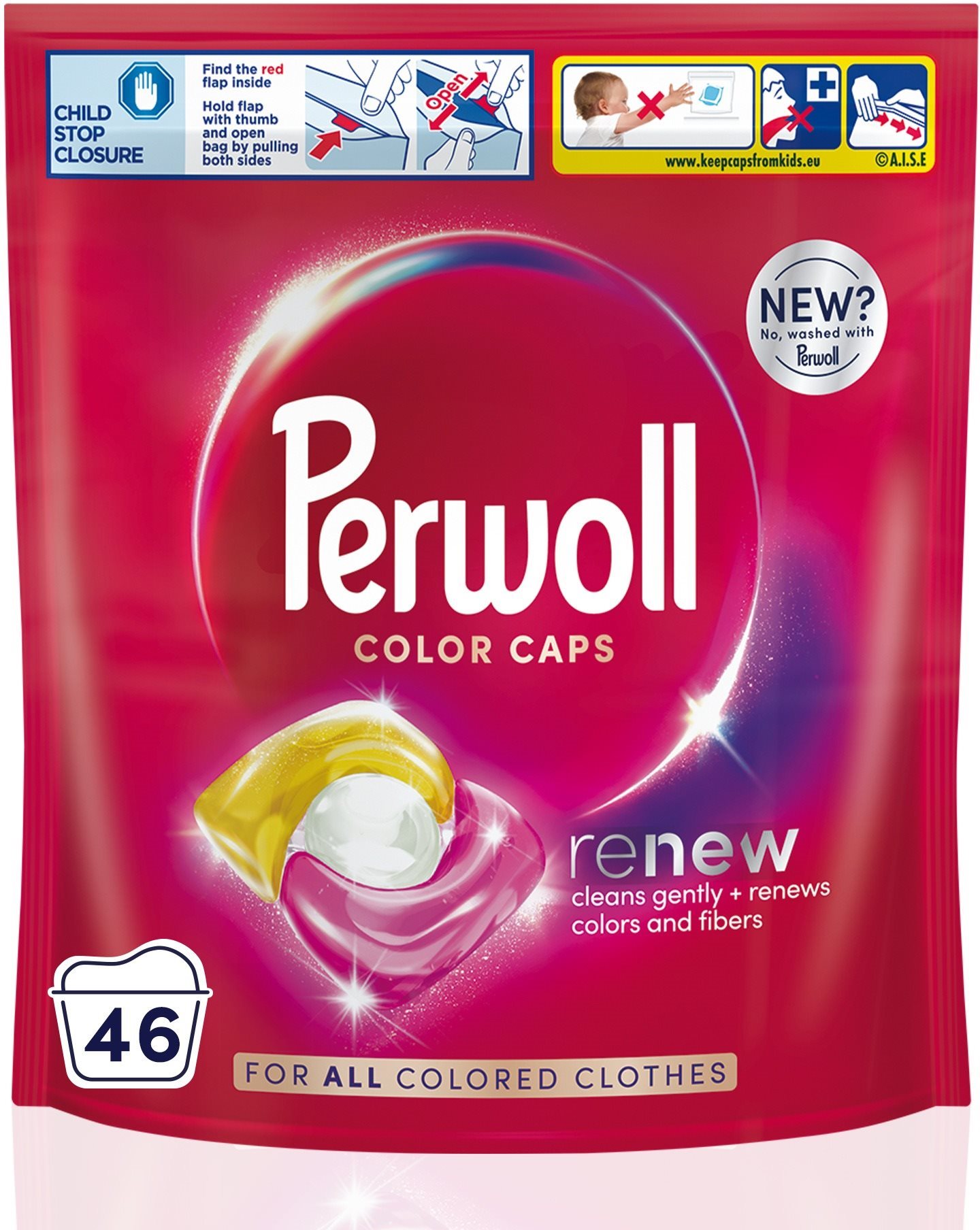 PERWOLL Color mosókapszula 46 db Mosókapszula
