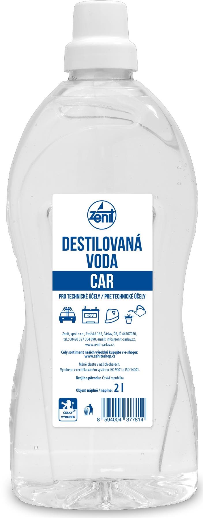 ZENIT Destilovaná voda 2 l Voda do žehličky