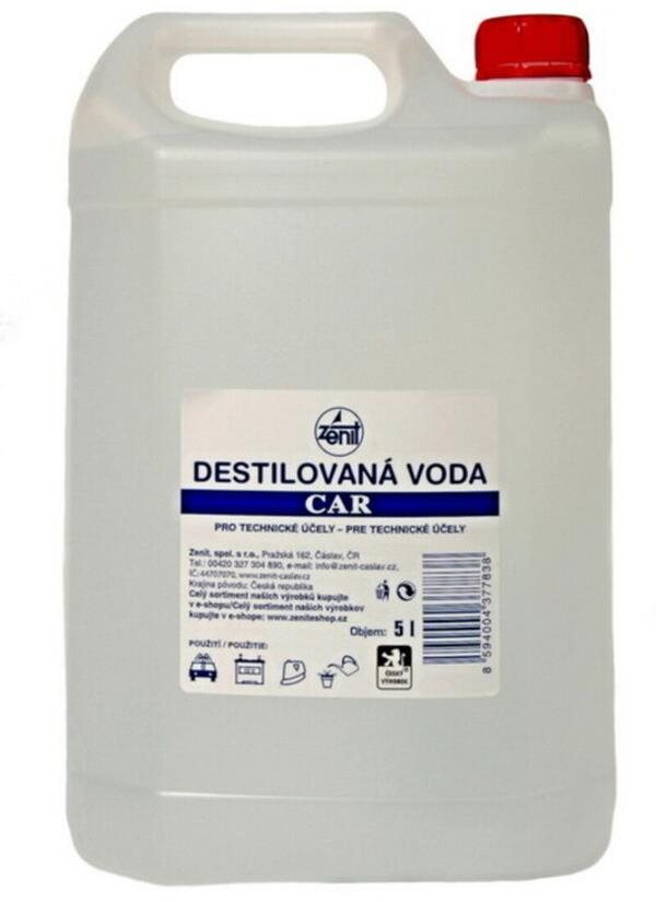 ZENIT Destilovaná voda 5 l Voda do žehličky