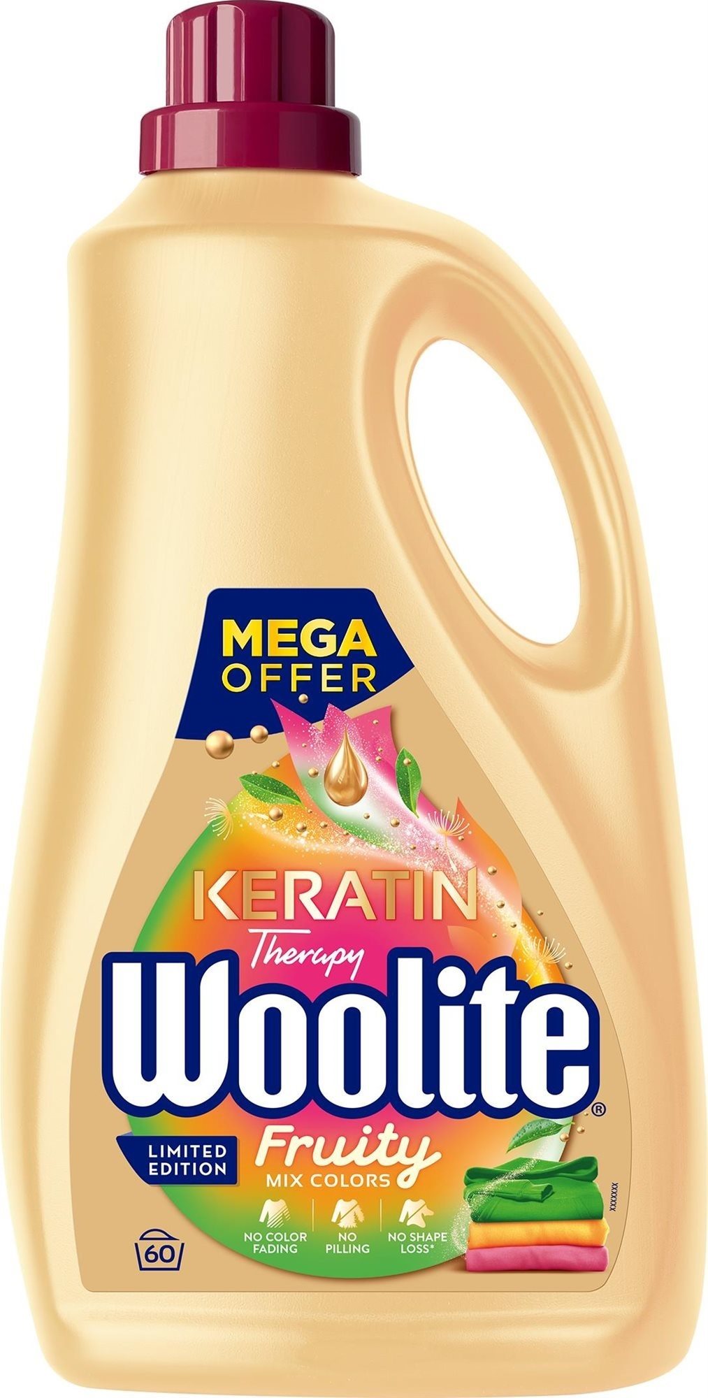 WOOLITE Fruity Color 3,6 l (60 praní) Prací gél