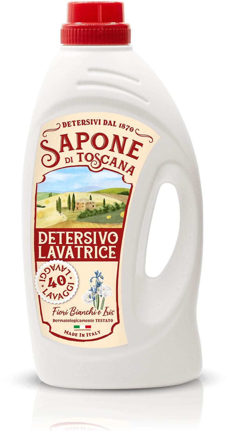 SAPONE DI TOSCANA Fiori Bianchie Iris 1,85 l (40 mosás) Mosógél