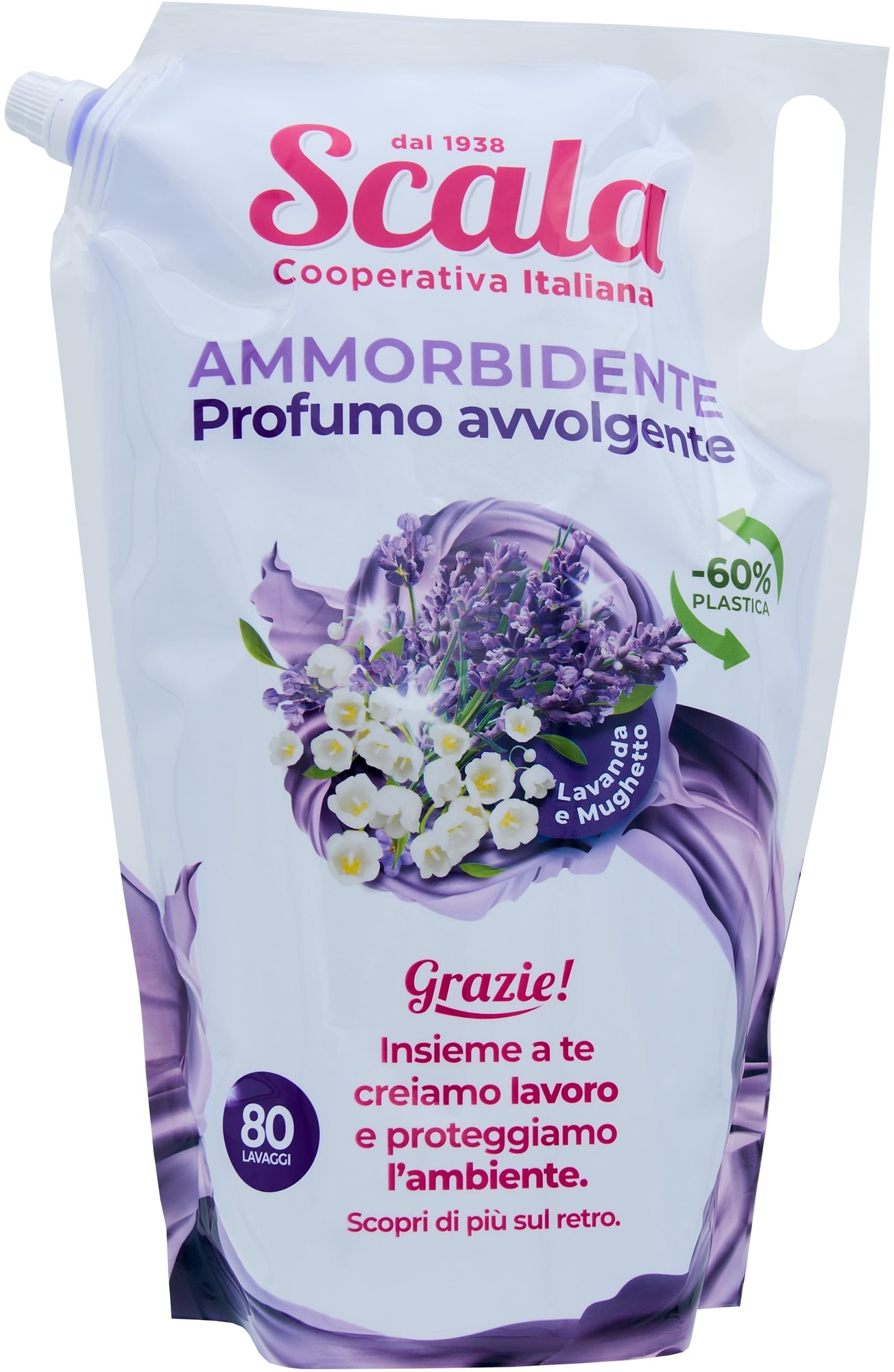 SCALA Ammorbidente Lavanda e Mughetto náplň 2 l (80 praní) Aviváž