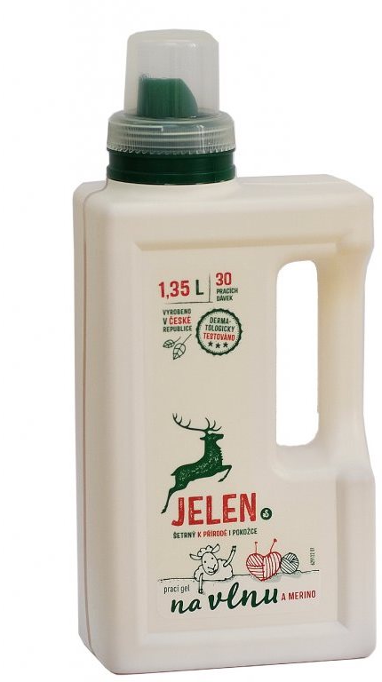 JELEN mosógél gyapjú és merinói gyapjú számára 1,35 l (30 mosás)...