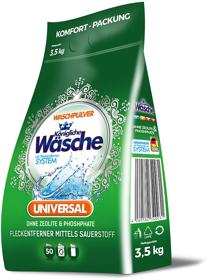 KÖNIGLICHE WÄSCHE Universal 3,5 kg (50 mosás) Mosószer