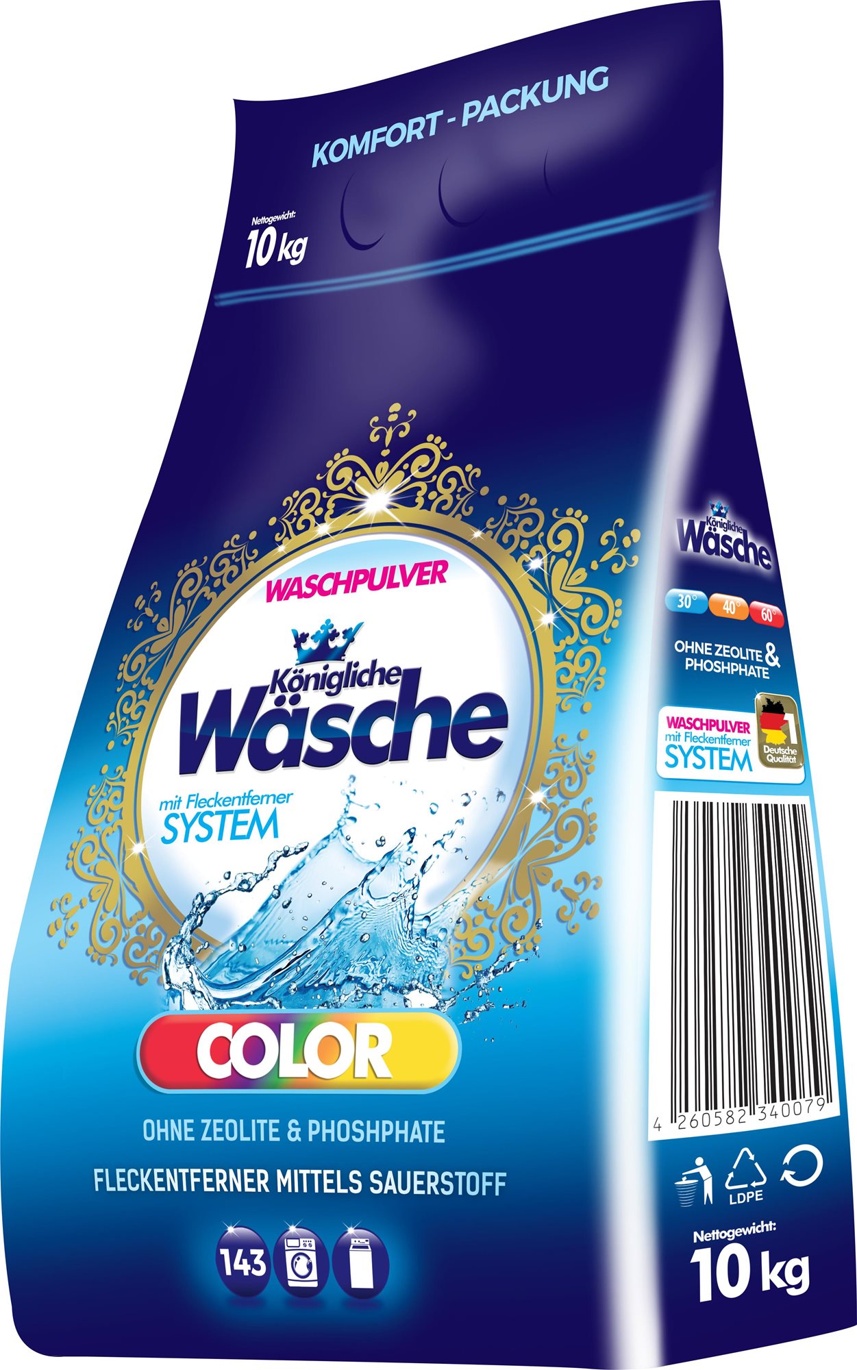 KÖNIGLICHE WÄSCHE Color 10 kg (125 mosás) Mosószer