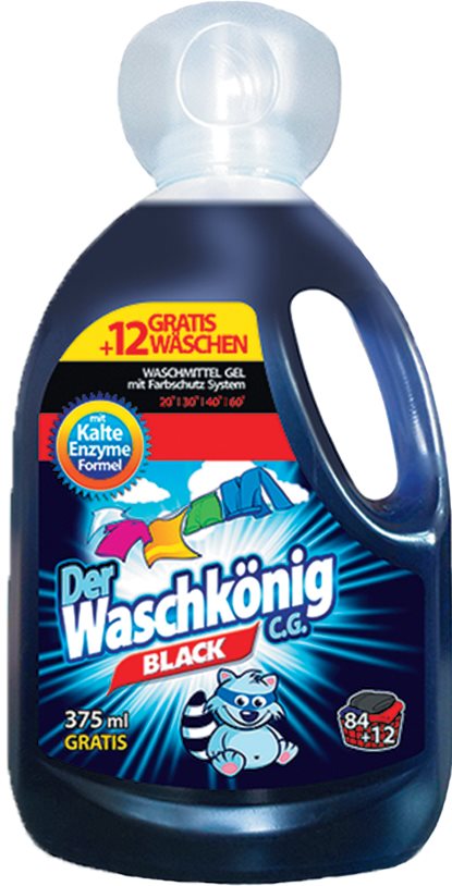 DER WASCHKÖNIG Black mosógél 3,3 l (96 mosás) Mosógél