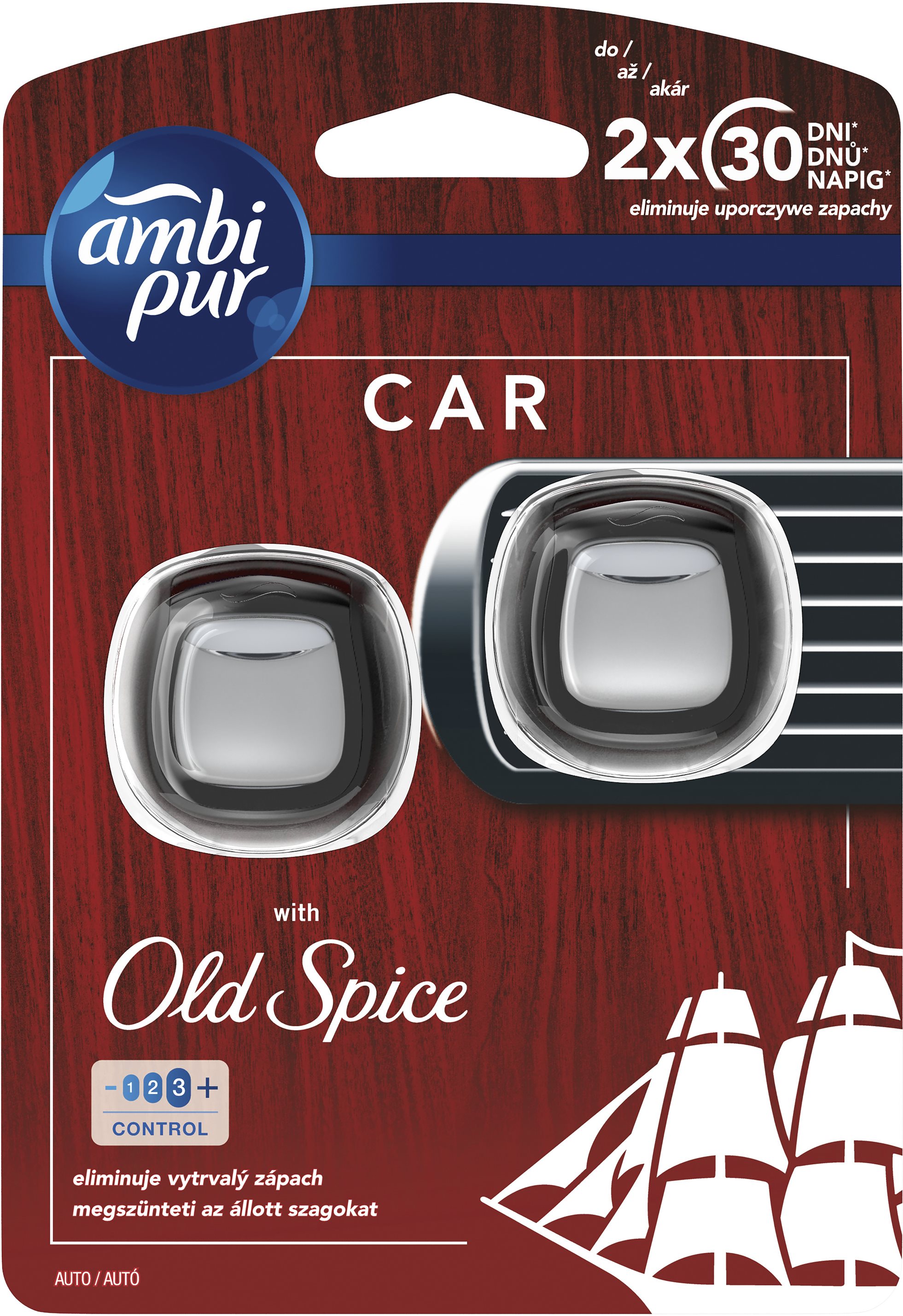 AMBI PUR Old Spice 2× 2 ml Vôňa do auta