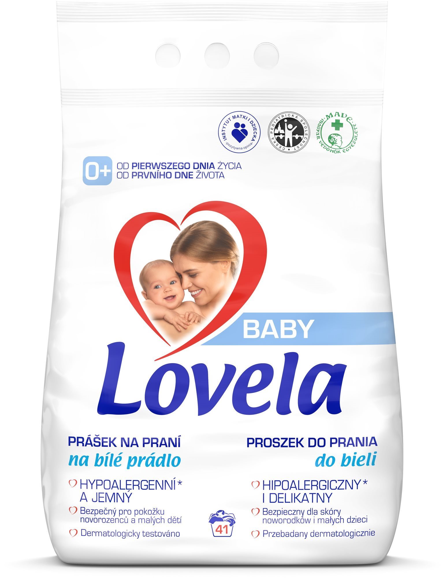 LOVELA Baby na bielu bielizeň 4,1 kg (41 praní) Prací prášok
