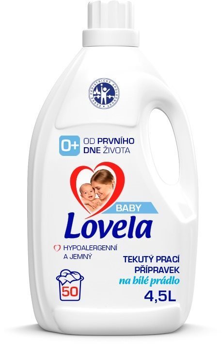 LOVELA Baby na bielu bielizeň 4,5 l (50 praní) Prací gél