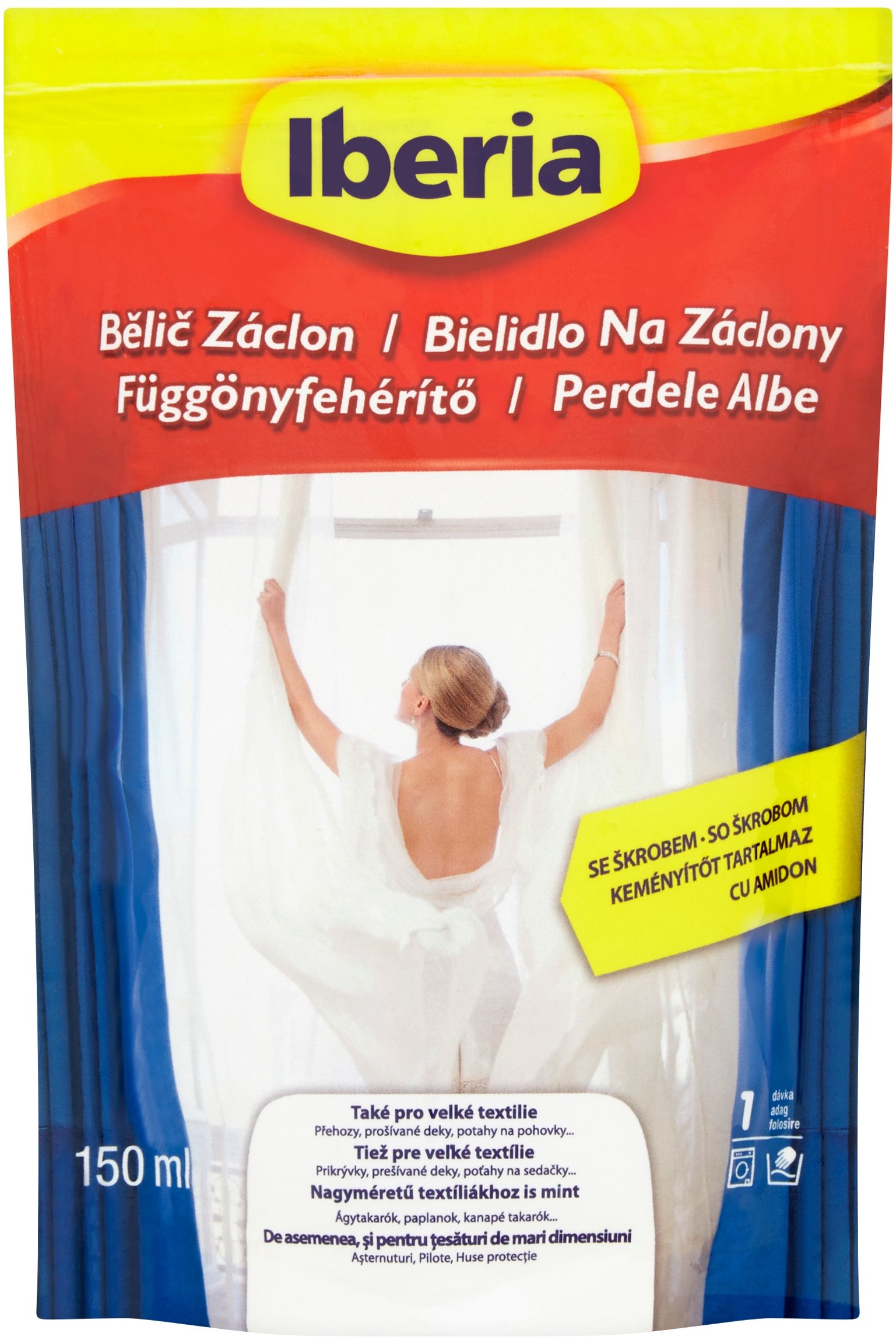 IBERIA bielič na záclony 150 ml Prací gél