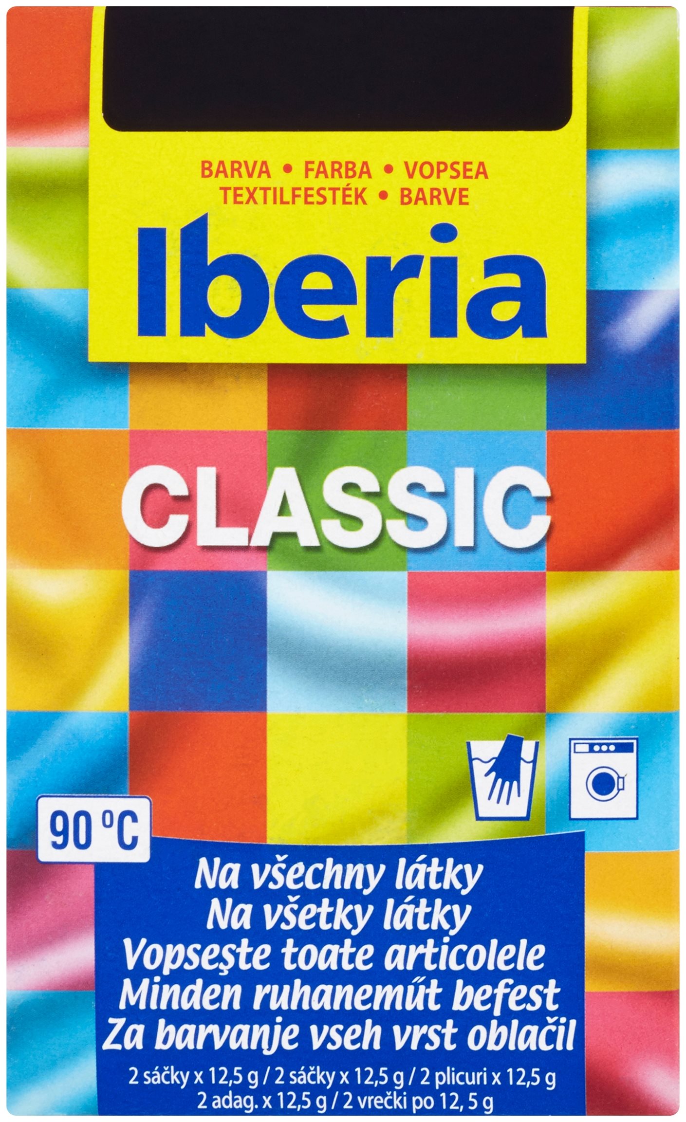 IBERIA čierna 2× 12,5 g Farba na textil