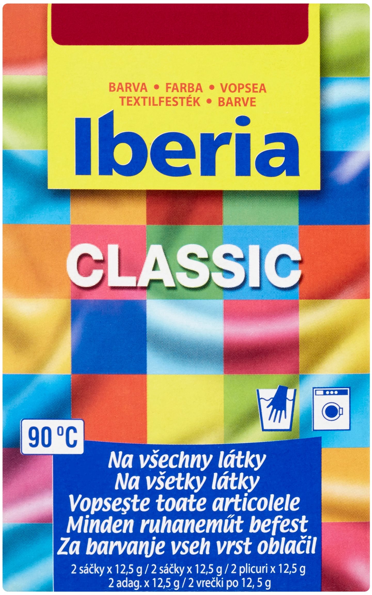 IBERIA vínovo červená 2× 12,5 g Farba na textil