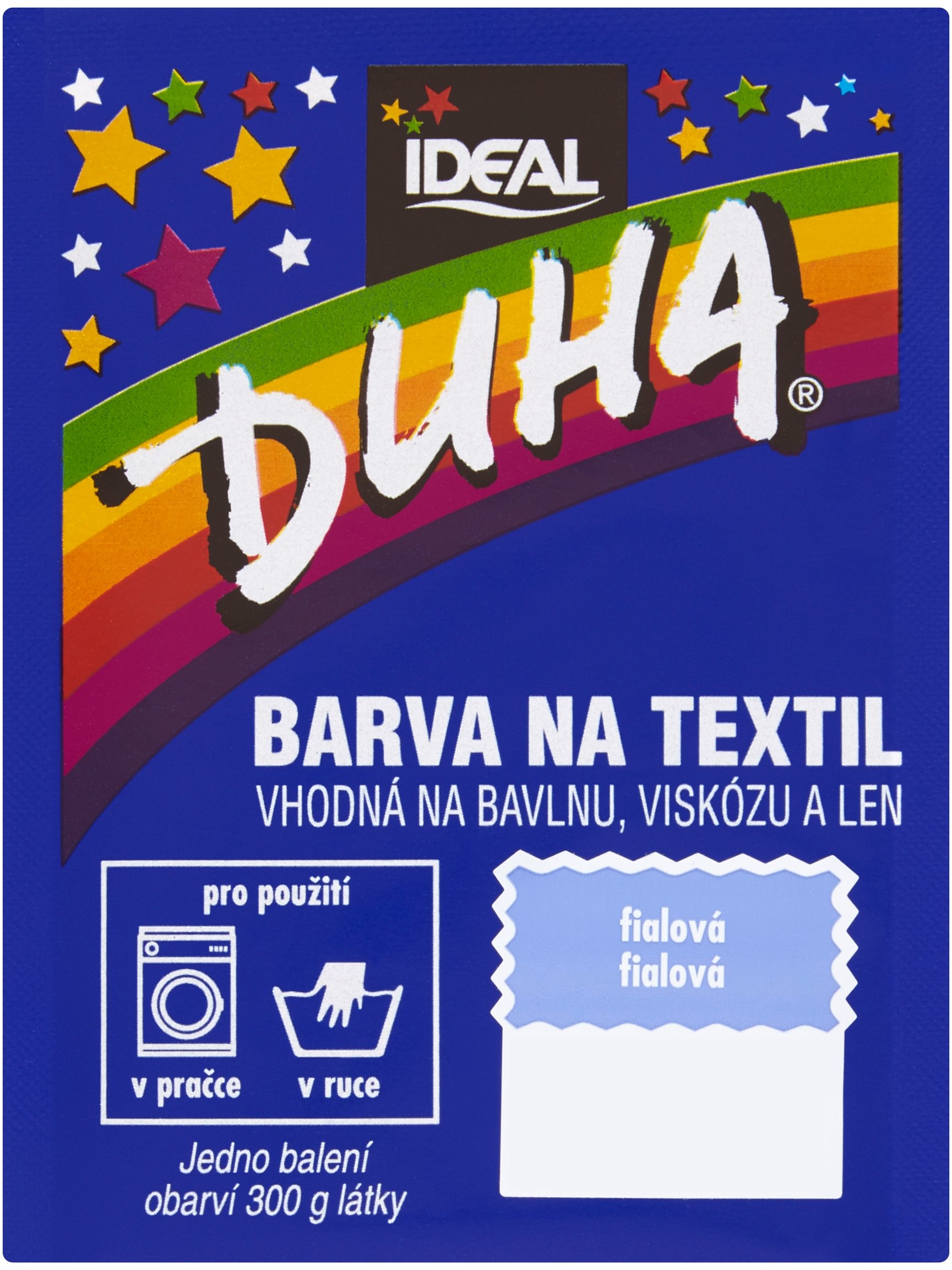 DUHA farba na textil fialová 15 g Farba na textil