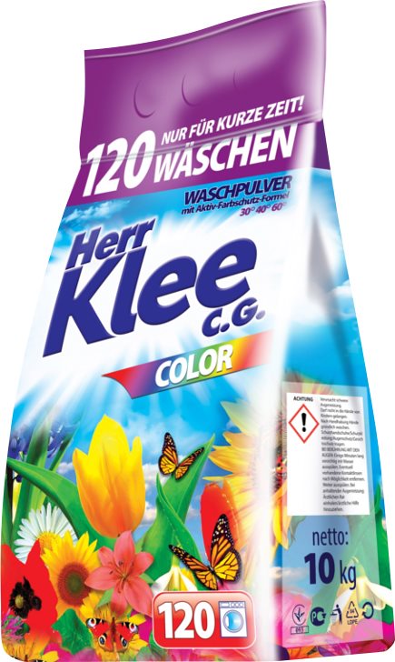 HERR KLEE Color 10 kg (120 praní) Prací prášok