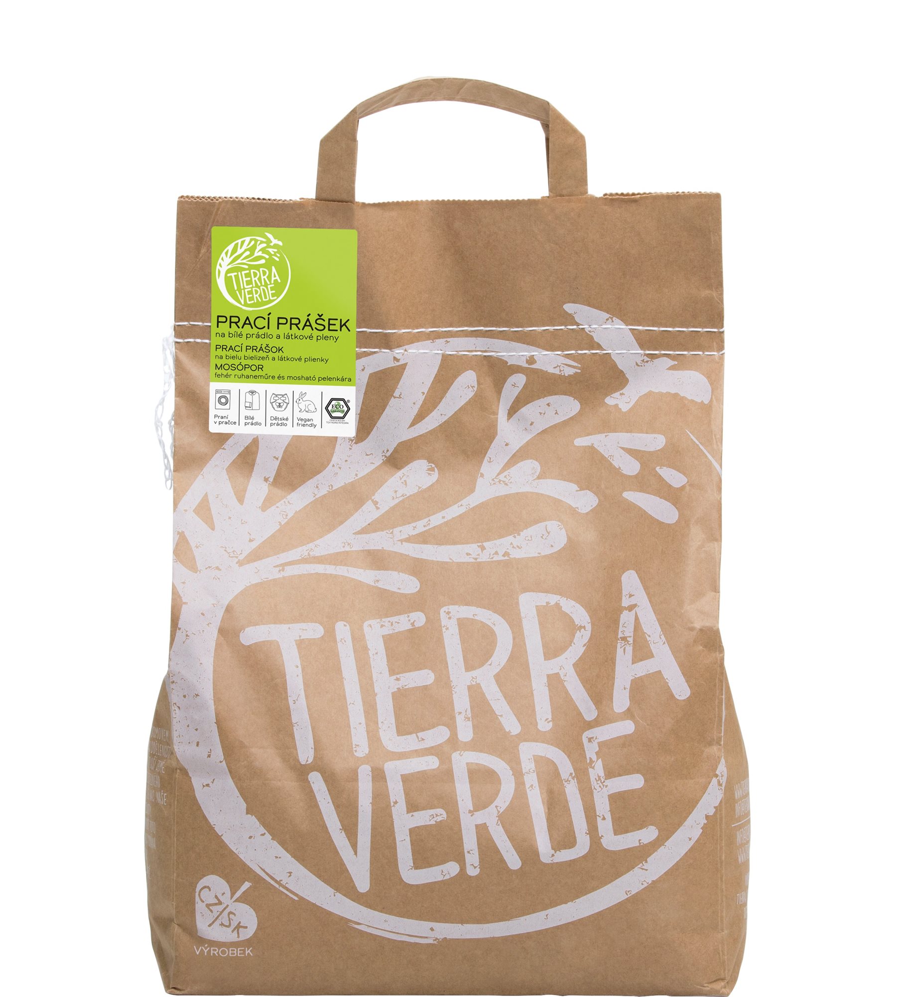 TIERRA VERDE prací prášok na bielu bielizeň a plienky 5 kg (333...
