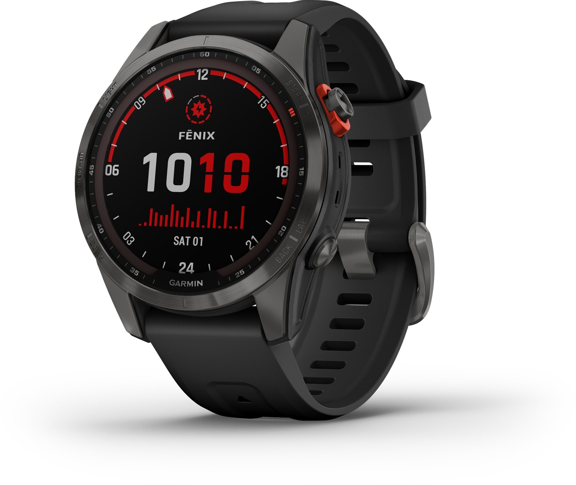 Garmin Fenix 7S Solar Slate Grey/Black Band Smart Watch
