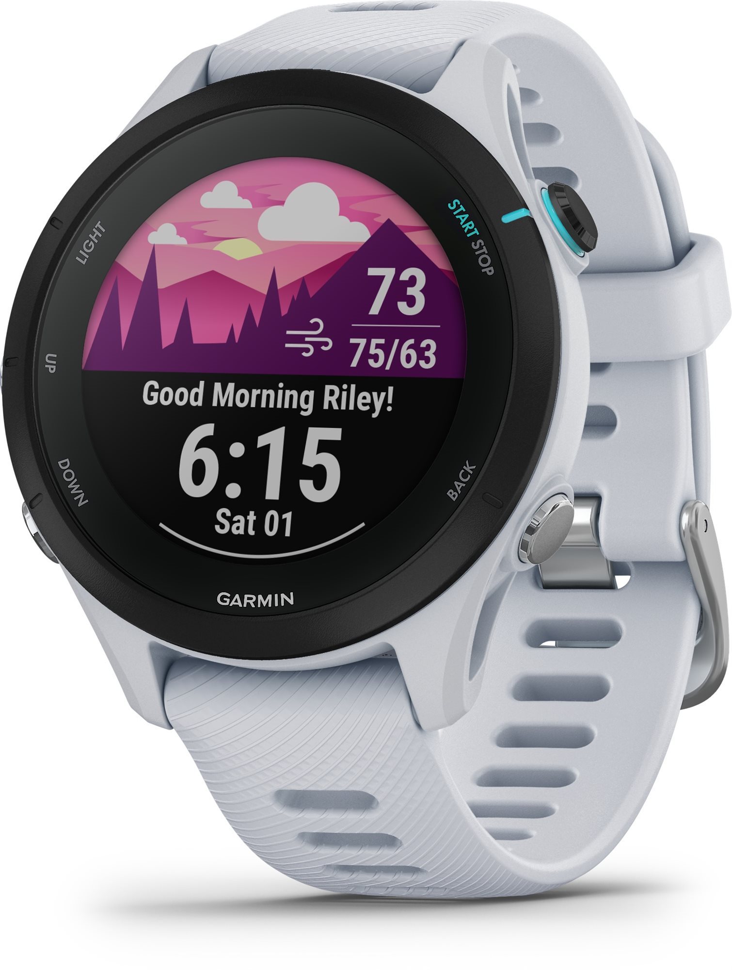 Garmin Forerunner 255S Music Whitestone Smartwatch