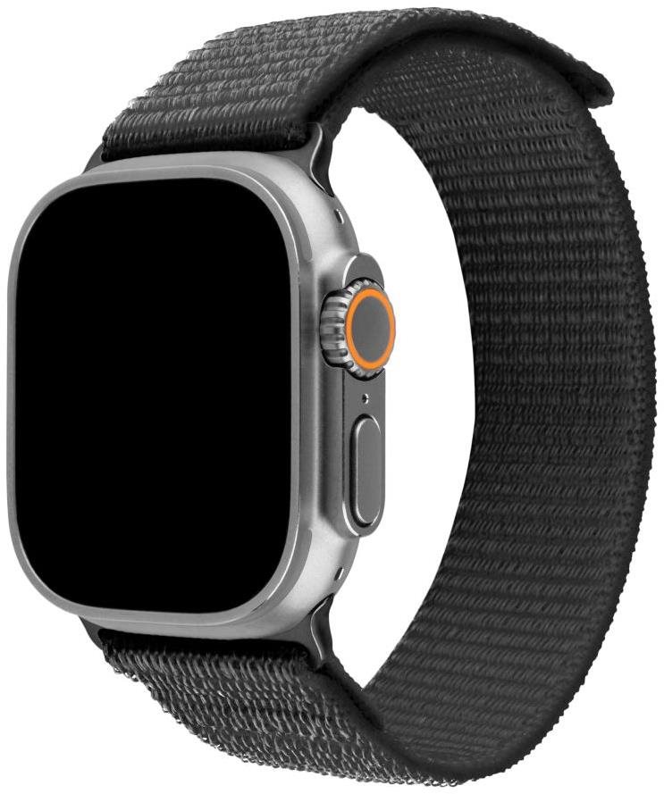 FIXED Nylon Sporty Strap Apple Watch Ultra 49mm - sötétszürke Szíj