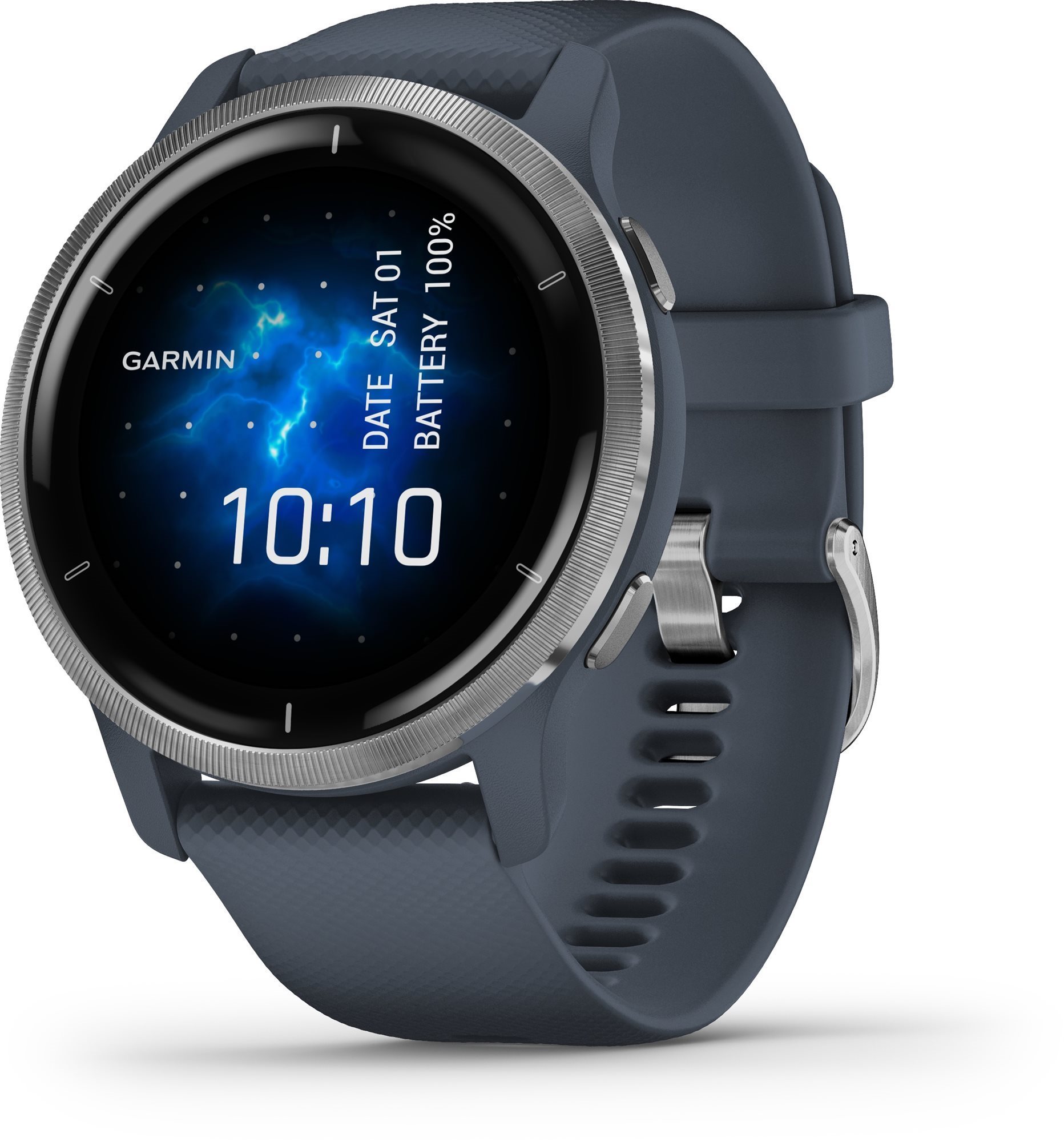 Garmin Venu 2 Silver / Granite Blue Band Smart Watch