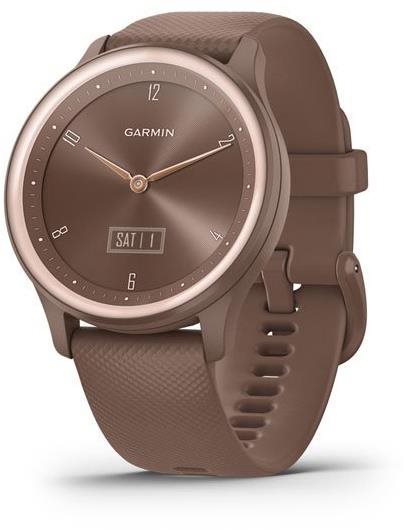 Garmin Vívomove Sport Peach Gold/Cocoa Band Smart Watch