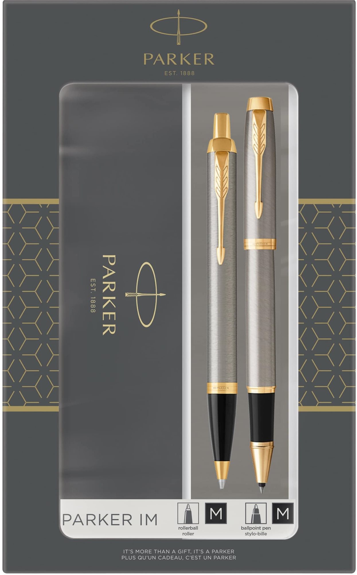 PARKER IM Brushed Metal Duo Set Írószer készlet