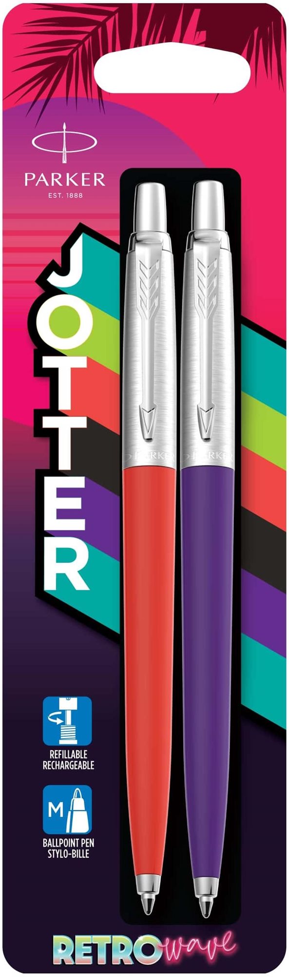 PARKER Jotter Originals Retro '80s – Red/Purple Guľôčkové pero