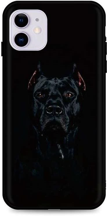 TopQ iPhone 11 silikón Dark Pitbull 48941 Kryt na mobil