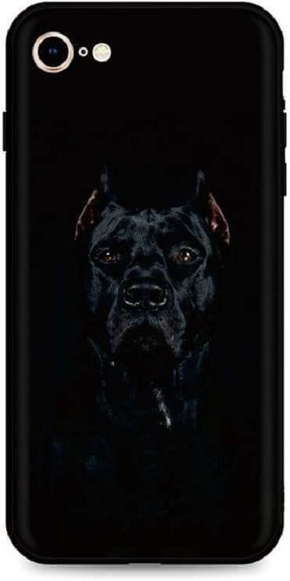 TopQ iPhone SE 2020 silikón Dark Pitbull 49322 Kryt na mobil
