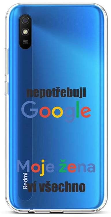 TopQ Xiaomi Redmi 9A silikón Google 51388 Kryt na mobil