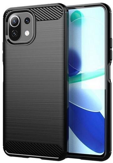 TopQ Xiaomi Mi 11 Lite silikón čierny 60354 Kryt na mobil