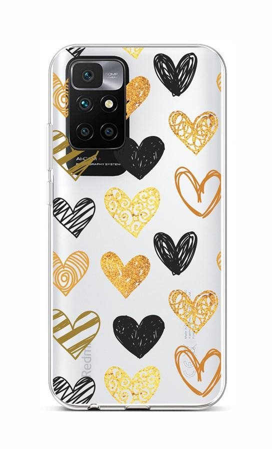 TopQ Xiaomi Redmi 10 silikón Srdce 66553 Kryt na mobil