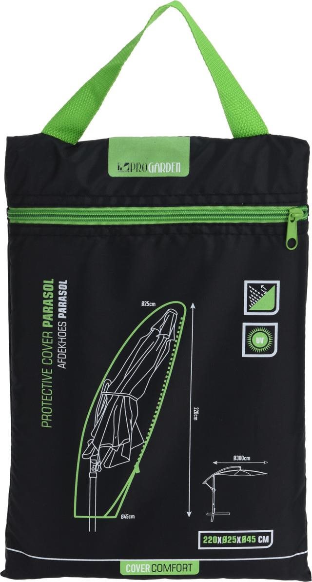 ProGarden obal na slnečník 220 × 25 × 45 cm, čierny Plachta na...